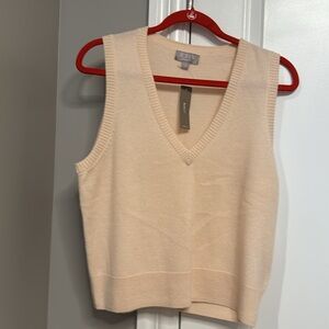 J Crew cashmere vest-large